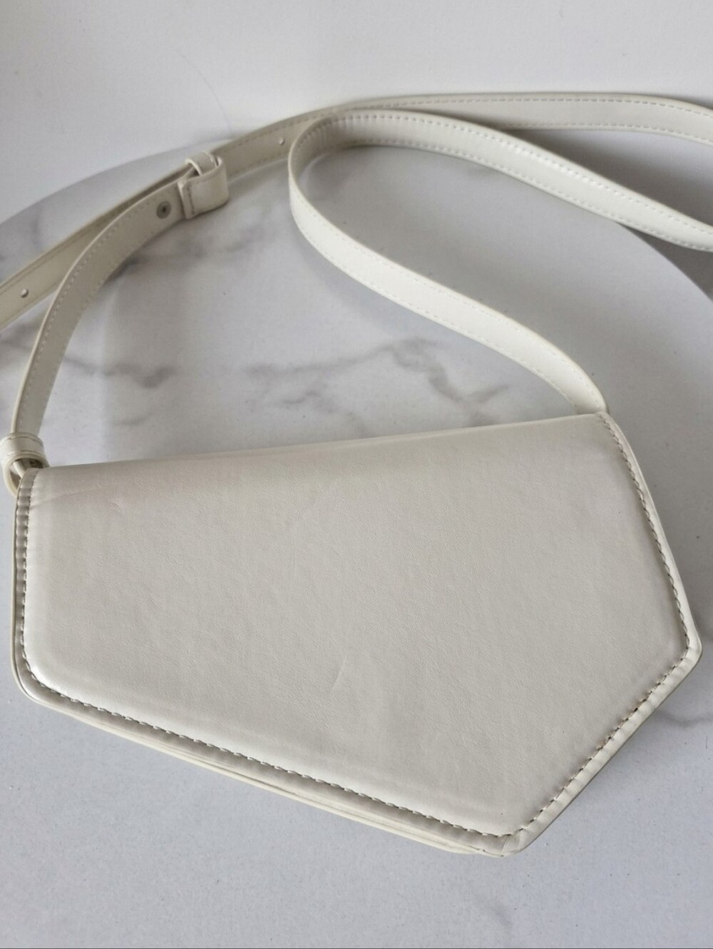 Zara Contemporary Cream Women's Crossbody Bag
